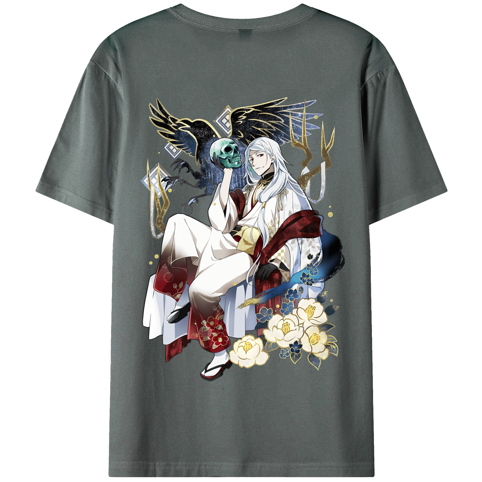 （画像用） 文豪ストレイドッグス Bungo Stray Dogs 綿100％半袖Tシャツ（背面プリント）